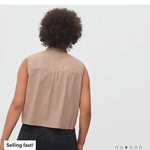 Everlane way short cut off shirt in petal